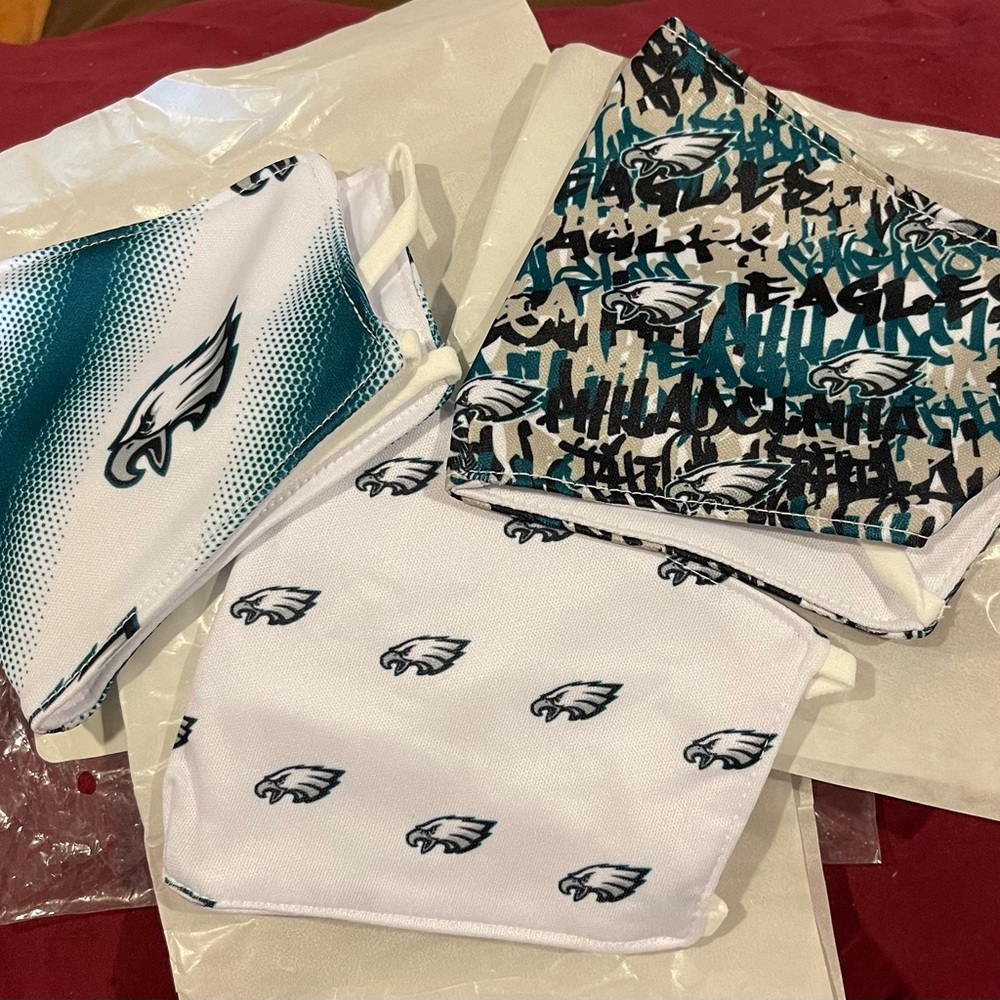 PHILADELPHIA EAGLES NFL FACE MASK 3 PACK